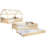 MID.YOU Raztegljiva Postelja Duo, 100x200, Bor, Masivno | Shoptok.si