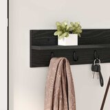  Vješalica za kapute na zidu Zidne Crni hrast 100 x 10,5 x 18 cm | shoptok.hr