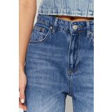 Trendyol Dark Blue High Waist Wide Leg Jeans | ePonuda.com