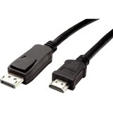 Value DisplayPort / HDMI adapterski kabel DisplayPort vtič\, HDMI-A vtič 3.00 m črna 11.99.5782 zaščiten DisplayPort kabel, (20415327) Cene