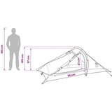Šator za planinarenje Smeđa i siva 2 osobe - Smeđa i siva Za 2 osobe | shoptok.hr