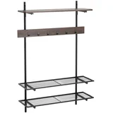 Rjav kovinski set za hodnik 100x150x25 cm Gilda –