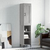 vidaXL Visoka komoda siva sonome 34 5x34x180 cm od konstruiranog drva | shoptok.hr