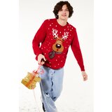 Trendyol Sweater - Red - Regular Cene
