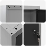  Ormar za alate s policom s pohranom Crna i Siva 50 x 20 x 55 cm | shoptok.hr