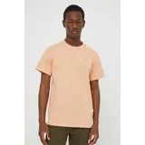 G-star Raw Bombažna kratka majica moški, oranžna barva