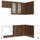  Kuhinjska jedinica KALMAR 8 pcs Smeđi hrast Konstruirano drvo | shoptok.hr