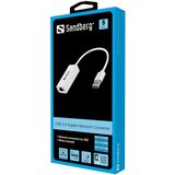 Sandberg adapter - USB3.0 Gigabit Network Adapter (USB3.0, RJ45, 10/100/1000Mbps, bel) | Shoptok.si