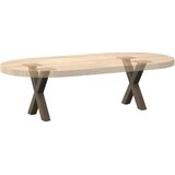  Noge za klub stolić u obliku slova X, 2 kom, prirodni čelik, 37 x (30-31) cm, čelik | shoptok.hr