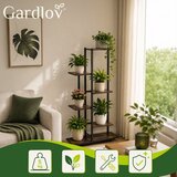 Gardlov 27788 Metalni Stalak za Cvijeće – 6 Razina, Loft Stil, MDF Police, Visina 113 cm | shoptok.hr