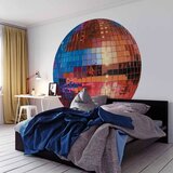  Okrugla fototapeta - Old gold disco ball 140x140 | shoptok.hr
