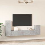  4-dijelni set TV ormarića siva boja betona drveni | shoptok.hr
