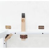  Blagovaonski stol Bijela guma od punog drveta | shoptok.hr