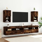 TV ormarići s LED svjetlima 2 kom boja hrasta 30,5x30x60 cm | Eponuda.ba