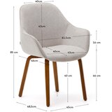 Kave Home Bež jedilni stoli v kompletu 4 ks Aleli – | Shoptok.si