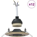  Lampe Set od 12 Mjedena Metal 9 cm Ugradna stropna svjetla | shoptok.hr