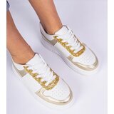 D/CEO marka niezdefiniowana Gold women's sneakers with a thick sole Dolla | ePonuda.com