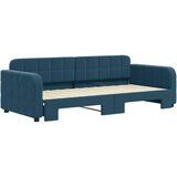  Dnevni krevet na razvlačenje plavi 90 x 200 cm baršunasti | shoptok.hr