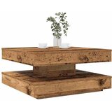 vidaXL Klub stolić rotirajući za 360 stupnjeva od starog drva 70x70x34 5 cm - Staro drvo 70 x 70 x 34.5 cm | shoptok.hr