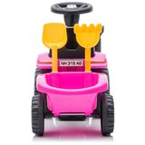 Lean_Toys Otroški poganjalec traktor s prikolico + dodatna oprema New Holland T7 roza | Shoptok.si