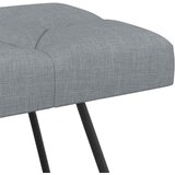  Klupa s gumbastim tkanjem Svjetlosiva 110 x 40 x 46 cm Tkanina | Eponuda.ba