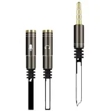 M to dual F Y splitter audio aux cable max0182