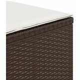  Vrtni taburei s jastucima 4 kom smeđi 41x41x36 cm od poliratana | shoptok.hr