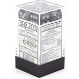 Chessex kockice - borealis - luminary - light smoke & silver - dice block (12) Cene