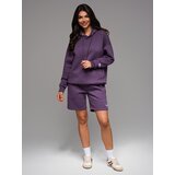 Ombre Unisex sweat shorts with drawstring waistband - purple | ePonuda.com