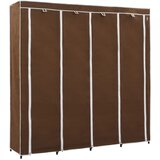 Furnova Garderobna omara s 4 predelki rjava 175x45x170 cm, (21930113) | Shoptok.si