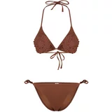 Trendyol Brown Triangle Tie Knitwear Regular Bikini Set