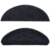  Preproge za stopnice 15 kosov 65x21x4 cm črne, (20753314) | Shoptok.si