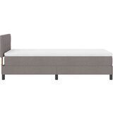 Box Postelja z vzmetnico z vzmetnico Taupe 100 x 200 cm blago, (5000127257) | Shoptok.si