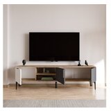 Hanah home tv polica tarz white anthracite oak