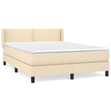 Maison Chic Box spring postelja - Vzmetna postelja z vzmetnico krem 140x200 cm blago SL14774, (21883578) | Shoptok.si