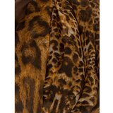 Fashion Hunters Camel and brown women's scarf with an animal pattern Cene