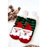Aura.via Christmas Long Socks Santa Claus Black and Green Cijene