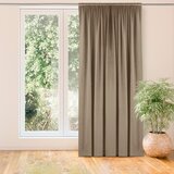  Curtain VILA color beige style classic 5 cm pole pocket velvet 265x225 HOMEDE | shoptok.hr