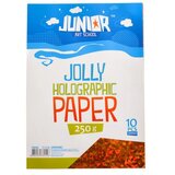 Junior jolly Holographic Paper, papir hologramski, A4, 250g, 10K, odaberite nijansu Narandžasta Cene