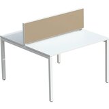 Paperflow Namizna predelna stena za skupinske pisalne mize, širina 1600 mm, peščena prevleka | Shoptok.si
