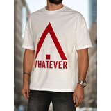 DStreet T-shirt męski z nadrukiem biały | Shoptok.si