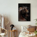  Slika - Fiery Wind (1 Part) Vertical 40x60 U crnom drvenom okviru | shoptok.hr