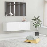 TV ormarić bijeli 100 x 30 x 30 cm od konstruiranog drva | shoptok.hr