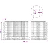  Gabion s žicom debljine 5 mm i mrežom 5x10 cm 1050x20x100 cm - 20 cm 100 cm 1050 cm | shoptok.hr