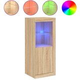 Maison Chic Komoda - Predalnik z LED lučkami sonoma hrast 41x37x100 cm, (21721791) Cene