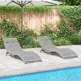 vidaXL Ležaljke za sunčanje 2 kom sive 184x55x64 cm Puno drvo bagrem | shoptok.hr