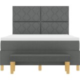 Box Spring krevet s madracem i klupom Tamno siva 160x200 cm Tkanina | shoptok.hr