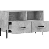 TV ormarić boja betona 80 x 36 x 50 cm konstruirano drvo | shoptok.hr