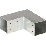  Spojnici za stupove u L-obliku 4 kom pocinčani metal 71 x 71 mm | shoptok.hr
