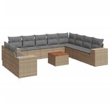  11-dijelni set vrtnih sofa od poliratana s jastucima bež | shoptok.hr